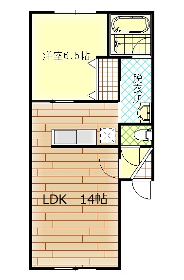 旭川市豊岡八条のアパートの間取り