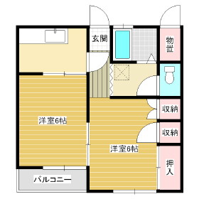 コーポ山下の間取り