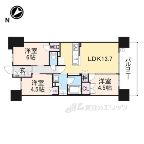 プレミスト大津京の間取り