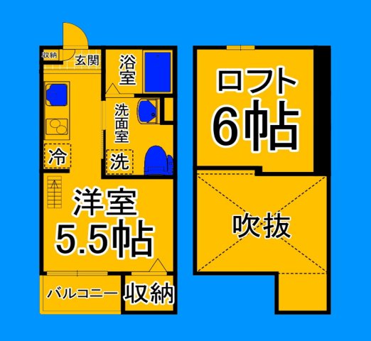 堺市堺区戎之町西のアパートの間取り