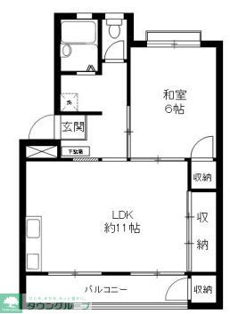 横浜市戸塚区原宿のマンションの間取り