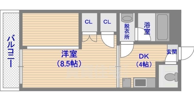 サンコーポ南片江の間取り