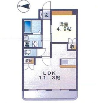 川崎市中原区井田中ノ町のマンションの間取り