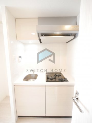 キッチン　2口ガスのシステムキッチンです！