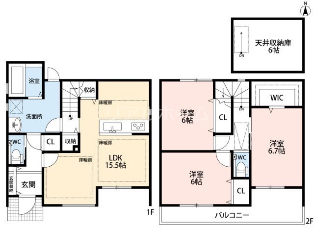 上桂前田町貸家の間取り写真