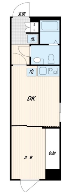 東京メトロ東西線 神楽坂駅 徒歩5分 4階建 築5年の間取り写真