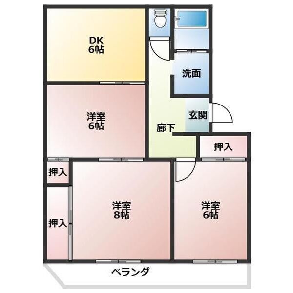 江口マンションの間取り写真