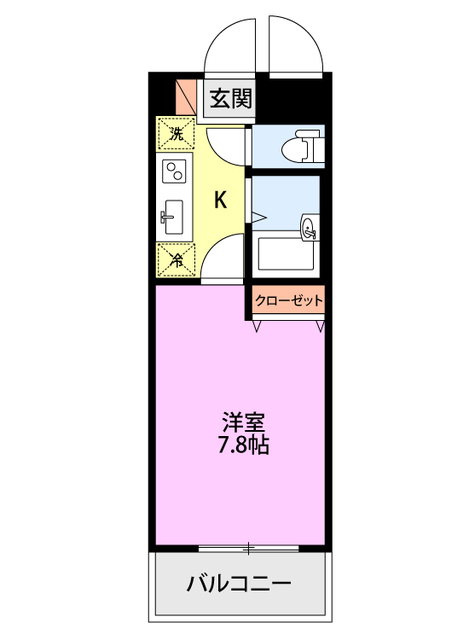 上越新幹線 新潟駅 徒歩12分 5階建 築22年の間取り写真