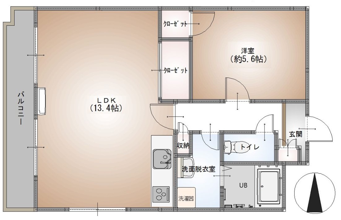 【セレスティアル新居浜の間取り】