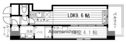 鹿児島市中央町のマンションの間取り