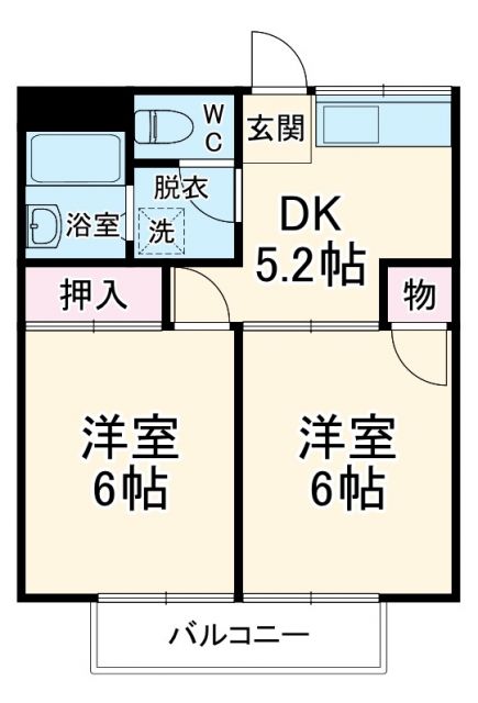 コーポ大野の間取り