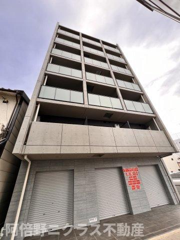 大阪市東住吉区杭全のマンションの建物外観