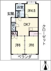 【東校グリーンハイツの間取り】