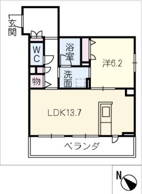 シャーメゾン　ヴィア　ソーレの間取り