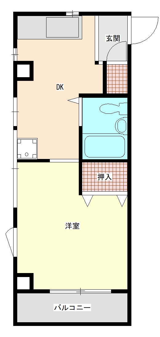 シャルム新城の間取り