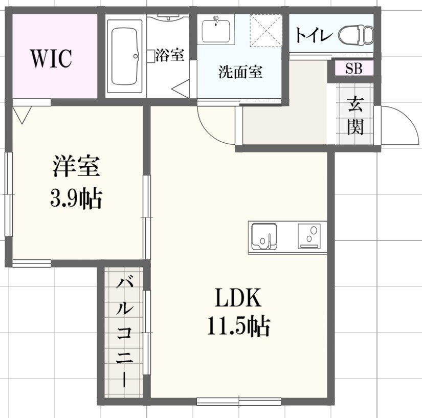 Breeze Court 曽根の間取り