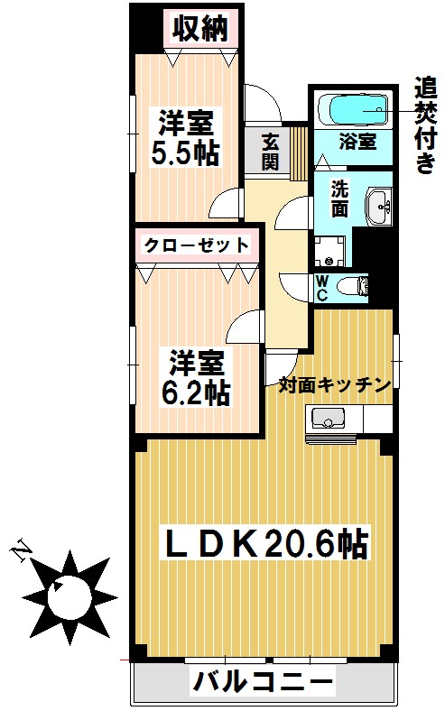 【プラージュIIの間取り】