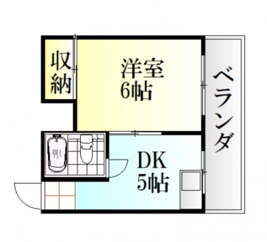 広島市西区庚午南のマンションの間取り