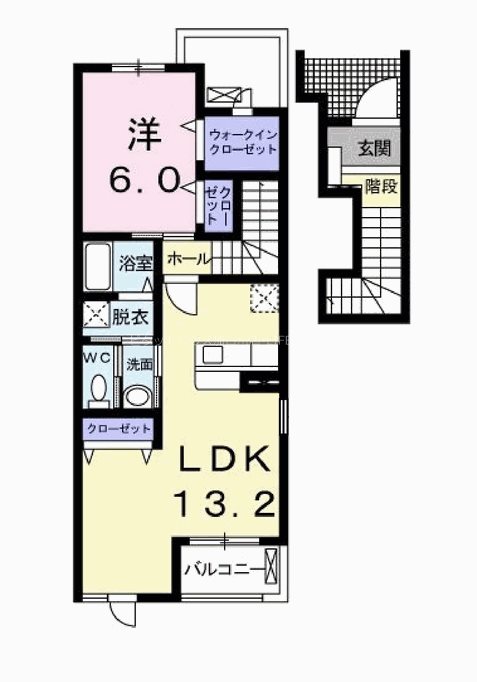 ブリラテ　ラ　ルーナIIの間取り