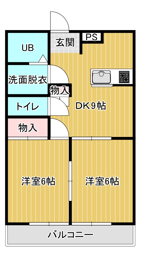 コーポラスたさきIXの間取り