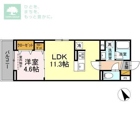 船橋市印内のアパートの間取り