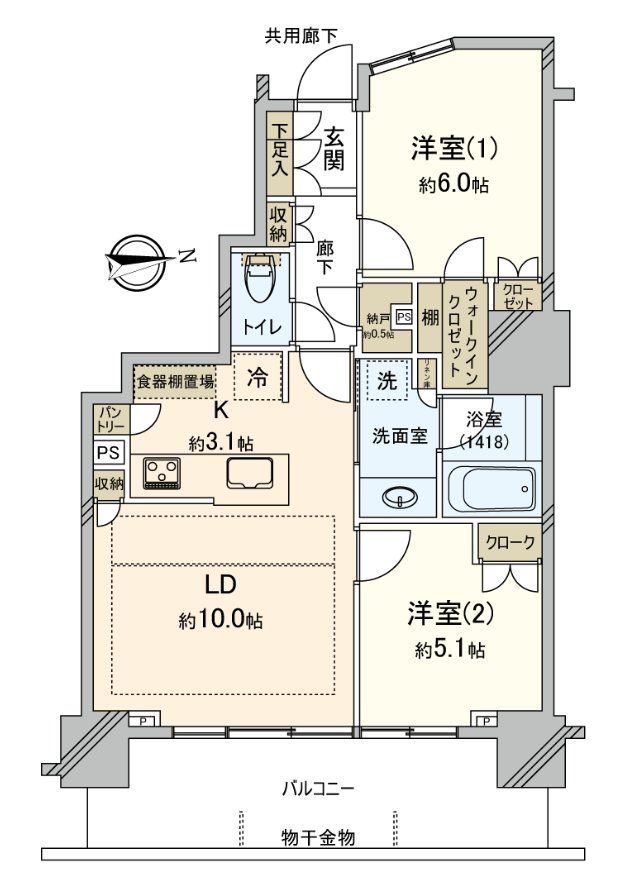 パークシティ柏の葉キャンパスサウスマークタワーの間取り