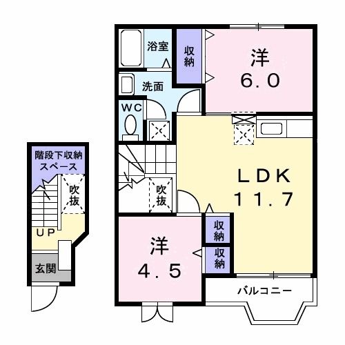 マノワールＢの間取り