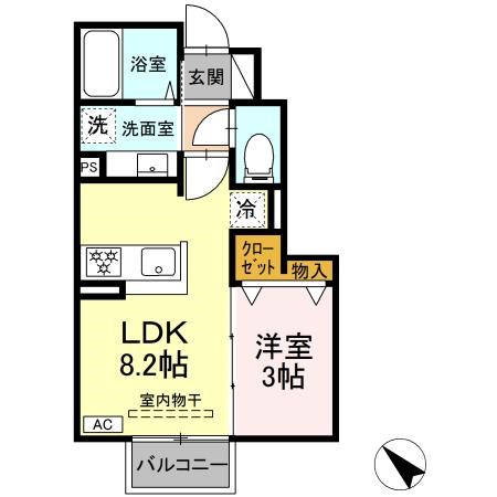 トリシア小山Wの間取り