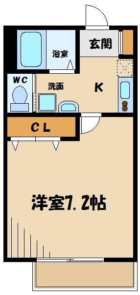 川越市大字富士見のアパートの間取り