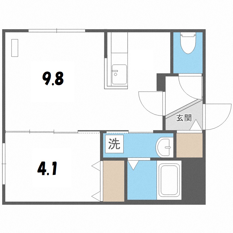 ＡＬＰＨＡ山鼻の間取り