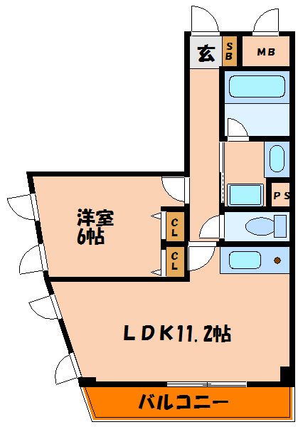 プラスパ西明石の間取り