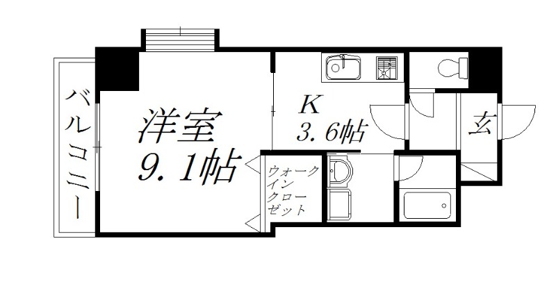 浜松市中央区和田町のマンションの間取り