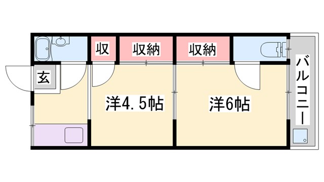 大崎荘の間取り