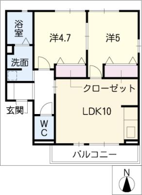 レトア高横須賀の間取り