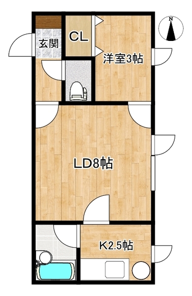 コスモヒルズＩの間取り