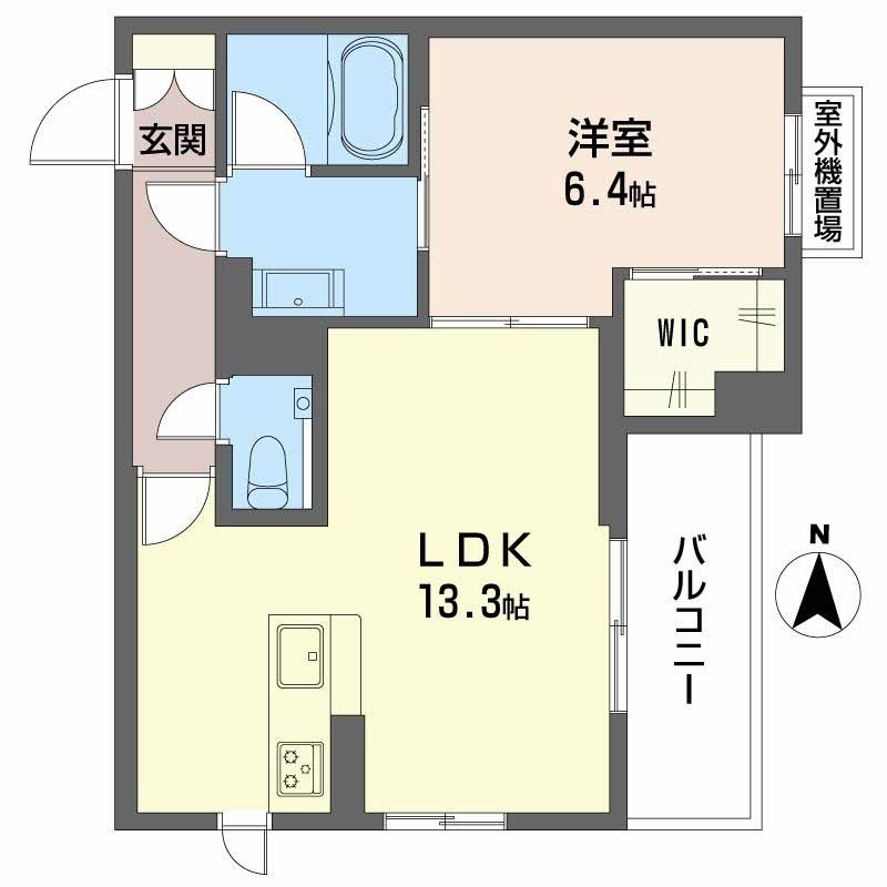 シャーメゾン　アスピレーション　エイワの間取り