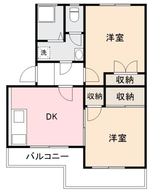 ヴィラ・アンソレイエ香川町の間取り