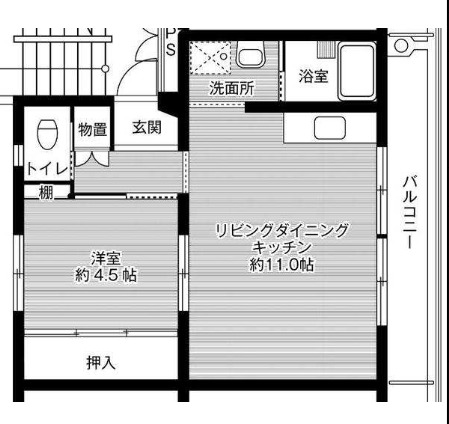 ビレッジハウス荒木の間取り