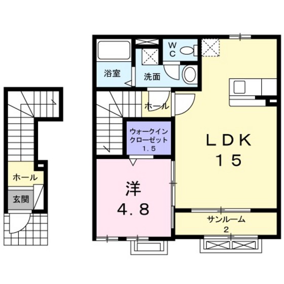 ソレイユ豊田の間取り