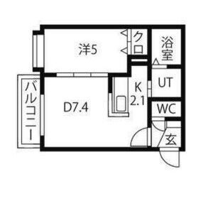 札幌市北区麻生町のマンションの間取り