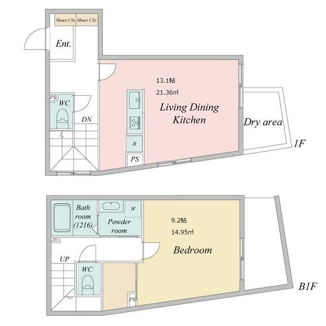 ＬｉｖｅＦｌａｔ学芸大学の間取り