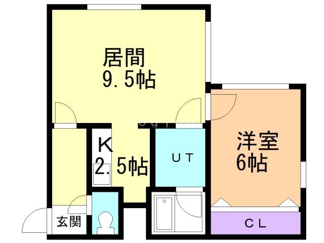 札幌市中央区宮の森一条のマンションの間取り