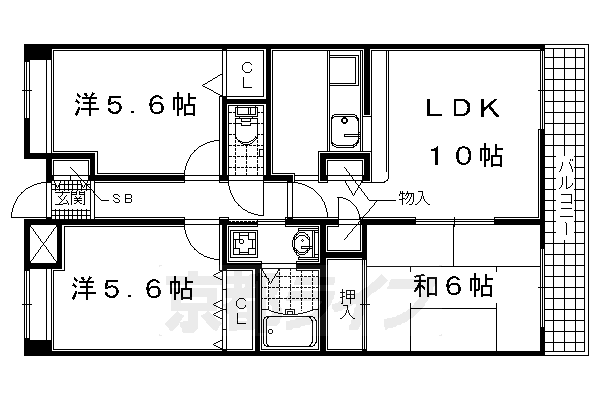 コージースクエア・広野の間取り