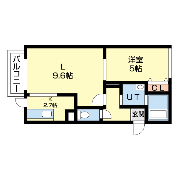 プレジャー室蘭駅前の間取り