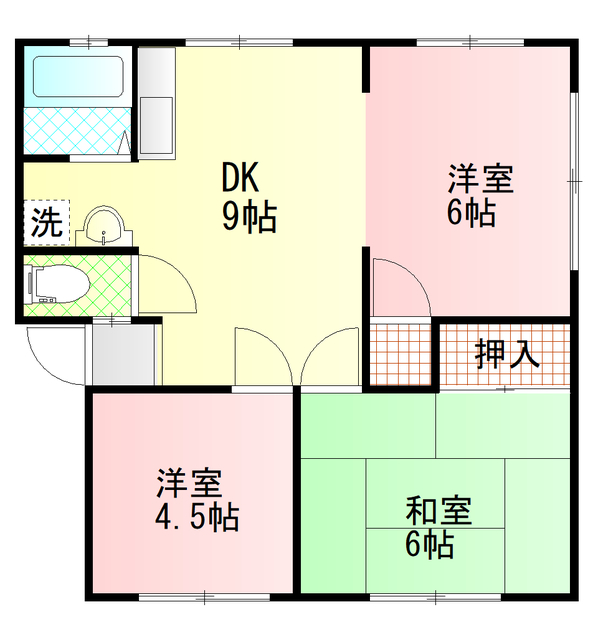 名倉コーポの間取り