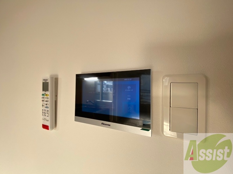 セキュリティ　セキュリティ対策に欠かせないモニタ付インターホンです！
