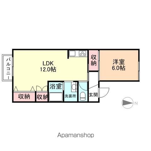 富山地鉄富山市内線 南富山駅前駅 徒歩4分 2階建 築34年の間取り写真