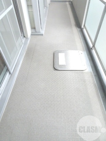 バルコニー　南向きでお洗濯物も乾きやすい♪