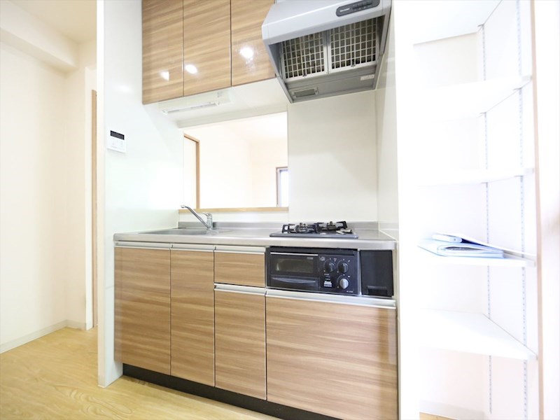 キッチン　システムキッチン（ガス2口コンログリル付）カウンターキッチン