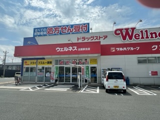 ドラックストア　ドラッグストアウェルネス出雲駅北店（ドラッグストア）まで319m